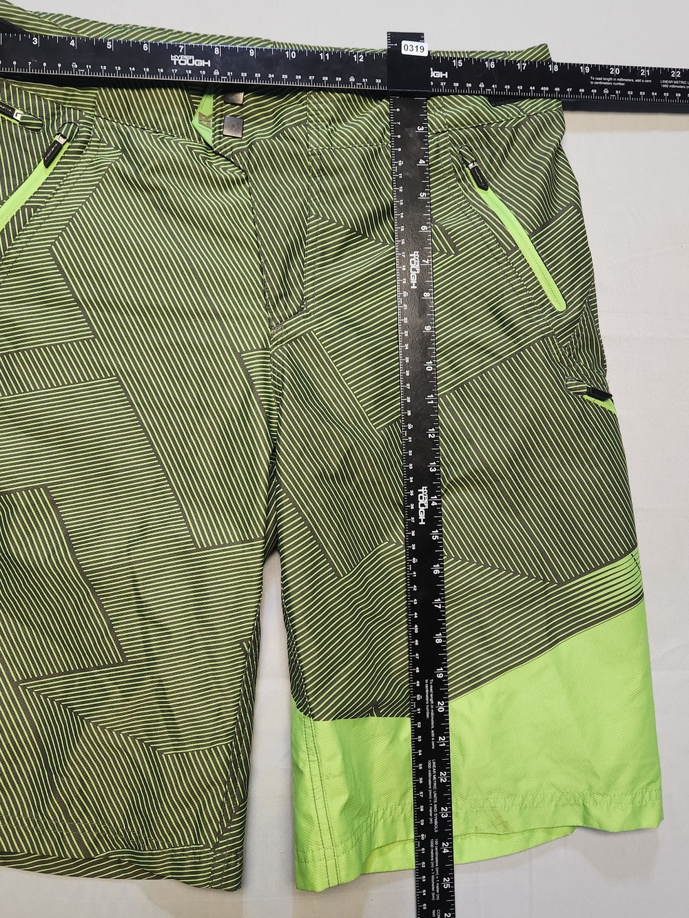 Royal Racing Cycling Cargo Shorts Mens Large Green Lined MTB Trail Bike Pockets - Picture 4 of 6